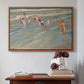 Children Playing on the Beach in Valencia, c. 1908 - Floater Framed Canvas Print