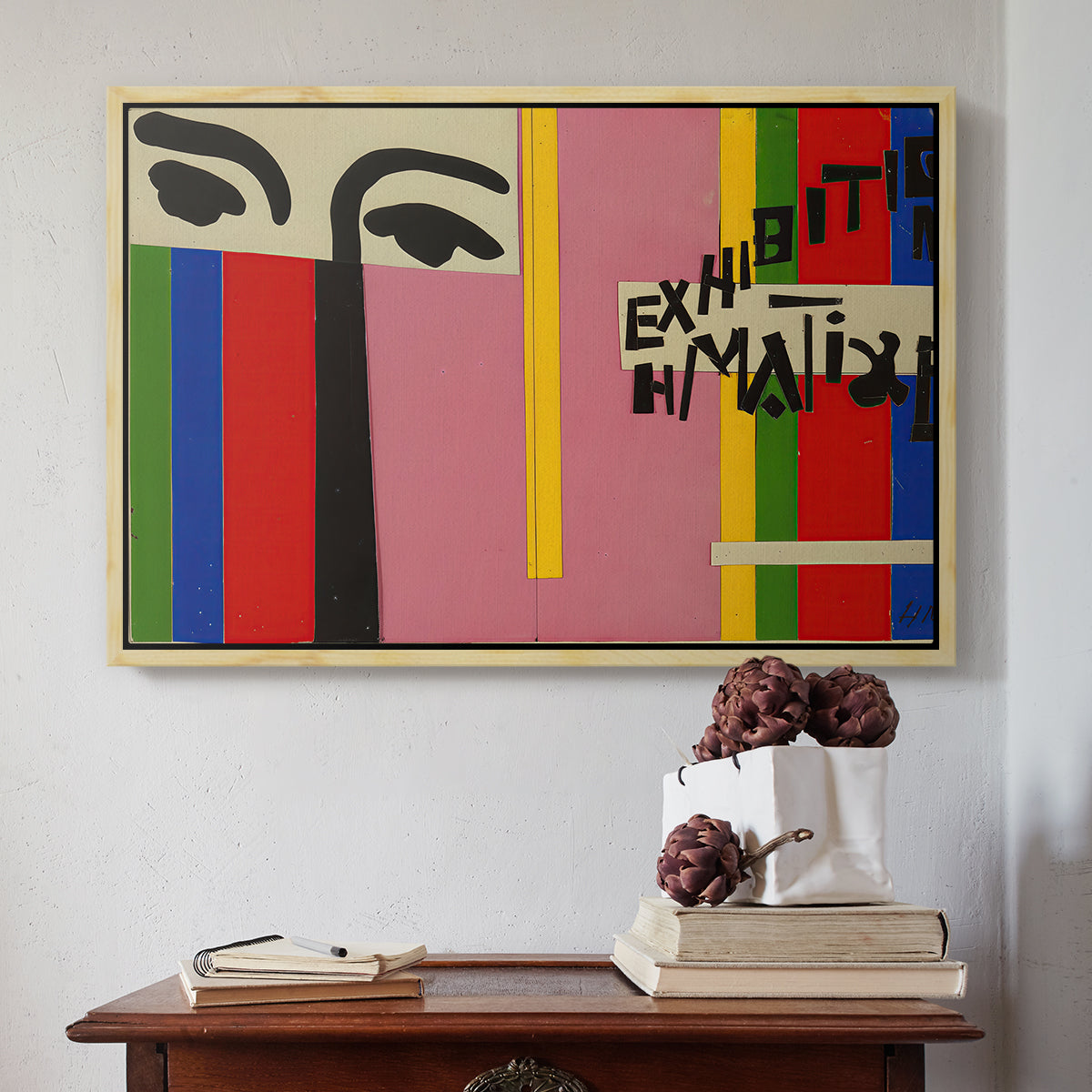Design for Cover of Exhibition Catalogue, 1951 - Floater Framed Canvas Print