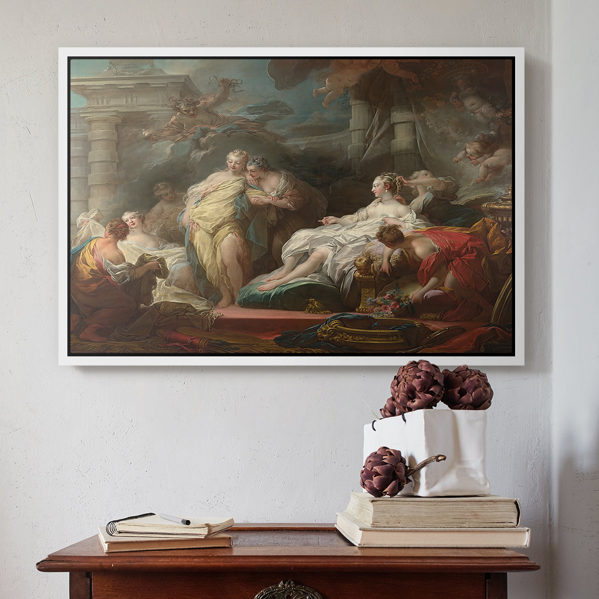 Psyche Showing Her Sisters Her Gifts from Cupid, 1753 - Floater Framed Canvas Print