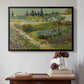 Garden at Arles, 1888 - Floater Framed Canvas Print