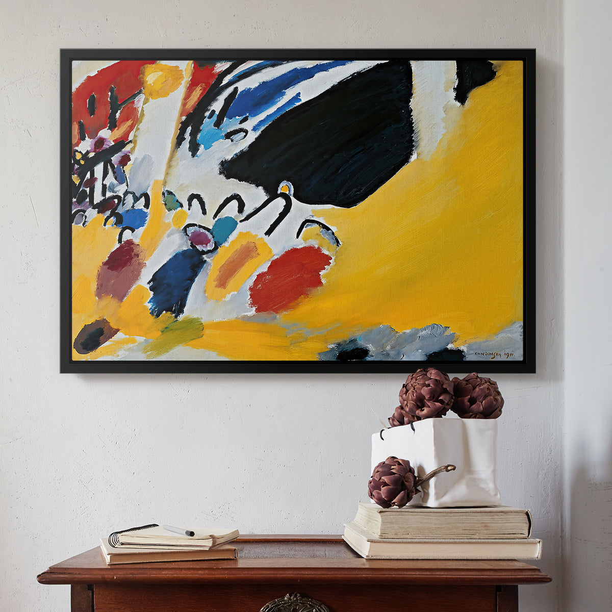 Impression III (Concert), 1911 - Floater Framed Canvas Print