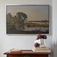 Landscape with a River, 1892 - Floater Framed Canvas Print