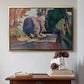The Luxembourg Gardens, 1901 - Floater Framed Canvas Print