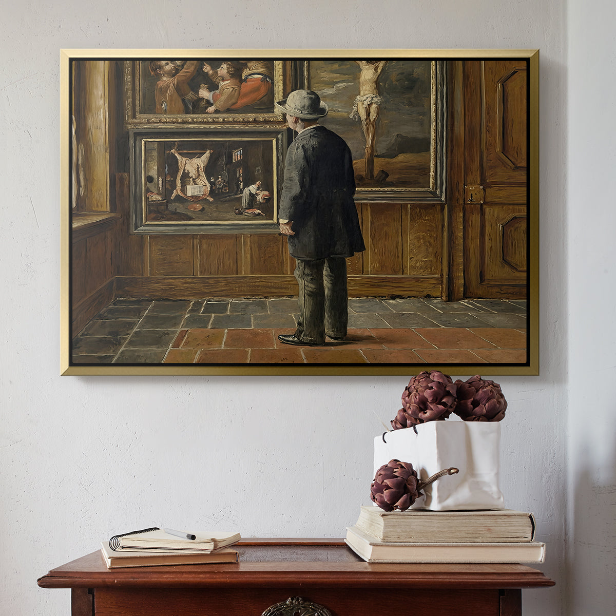 The Picture Lover, 1884 - Floater Framed Canvas Print