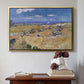 Wheat Field with Reaper, Auvers, 1888 - Floater Framed Canvas Print