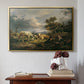 Young Peasant Couple Resting in the Field, 1829 - Floater Framed Canvas Print