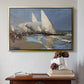 The Beach at Valencia, 1908 - Floater Framed Canvas Print