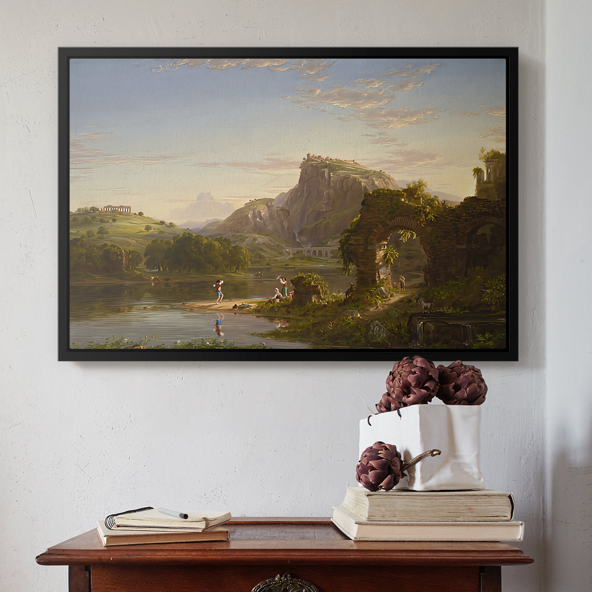 L'Allegro, 1845 - Floater Framed Canvas Print