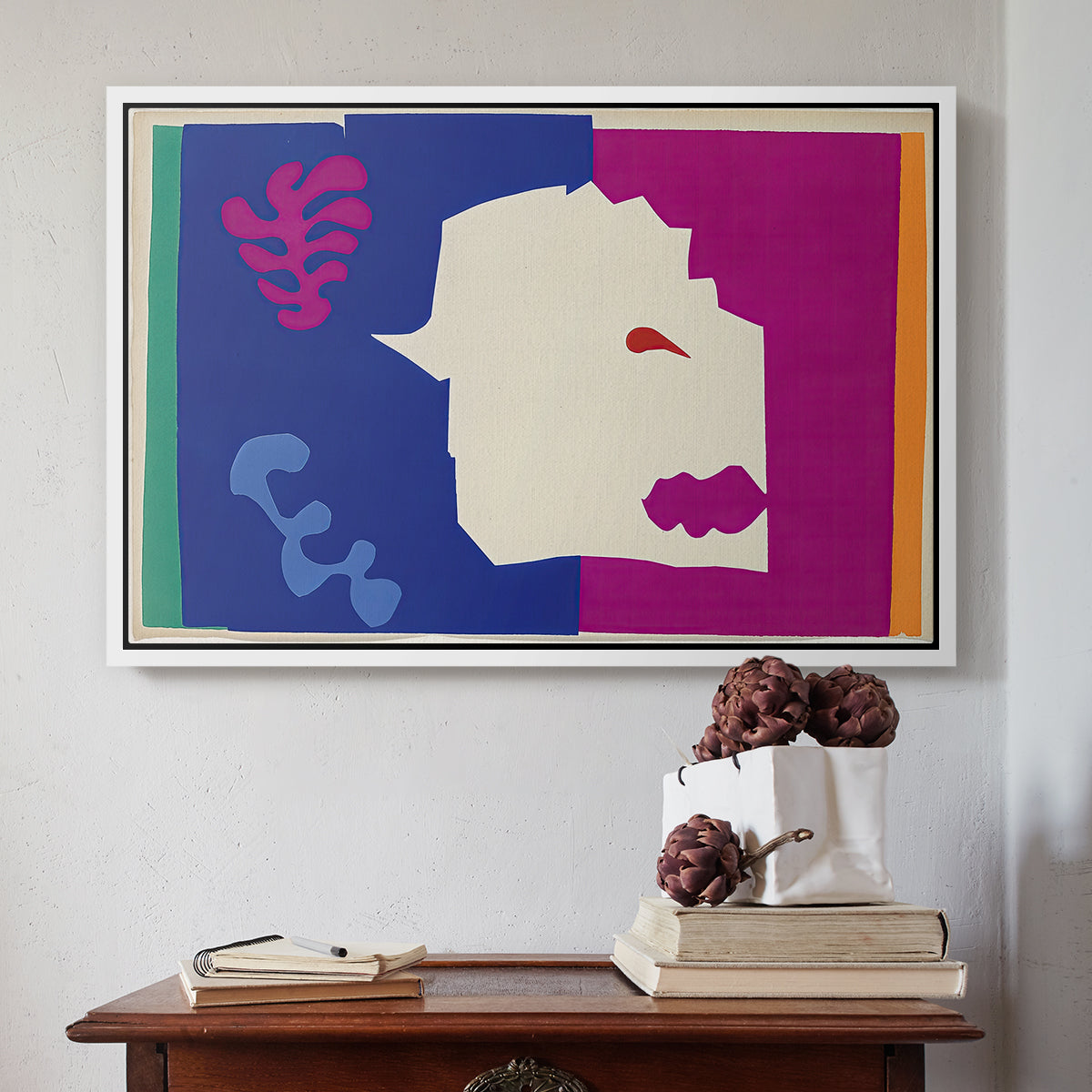 The Wolf (Le loup), from Jazz, 1947 - Floater Framed Canvas Print