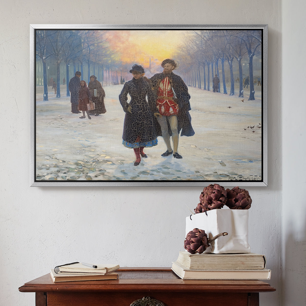 Morning after the Carnival, 1884 - Floater Framed Canvas Print