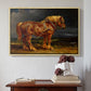 The Shire Horse Elephant in an Extensive Landscape, c. 1850s - Floater Framed Canvas Print