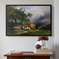 The Harvest Wagon (Der Heuwagen), c. 1850 - Floater Framed Canvas Print