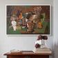 Playing Cards, Glasses, Bottle of Rum: "Vive la France", 1914-1915 - Floater Framed Canvas Print