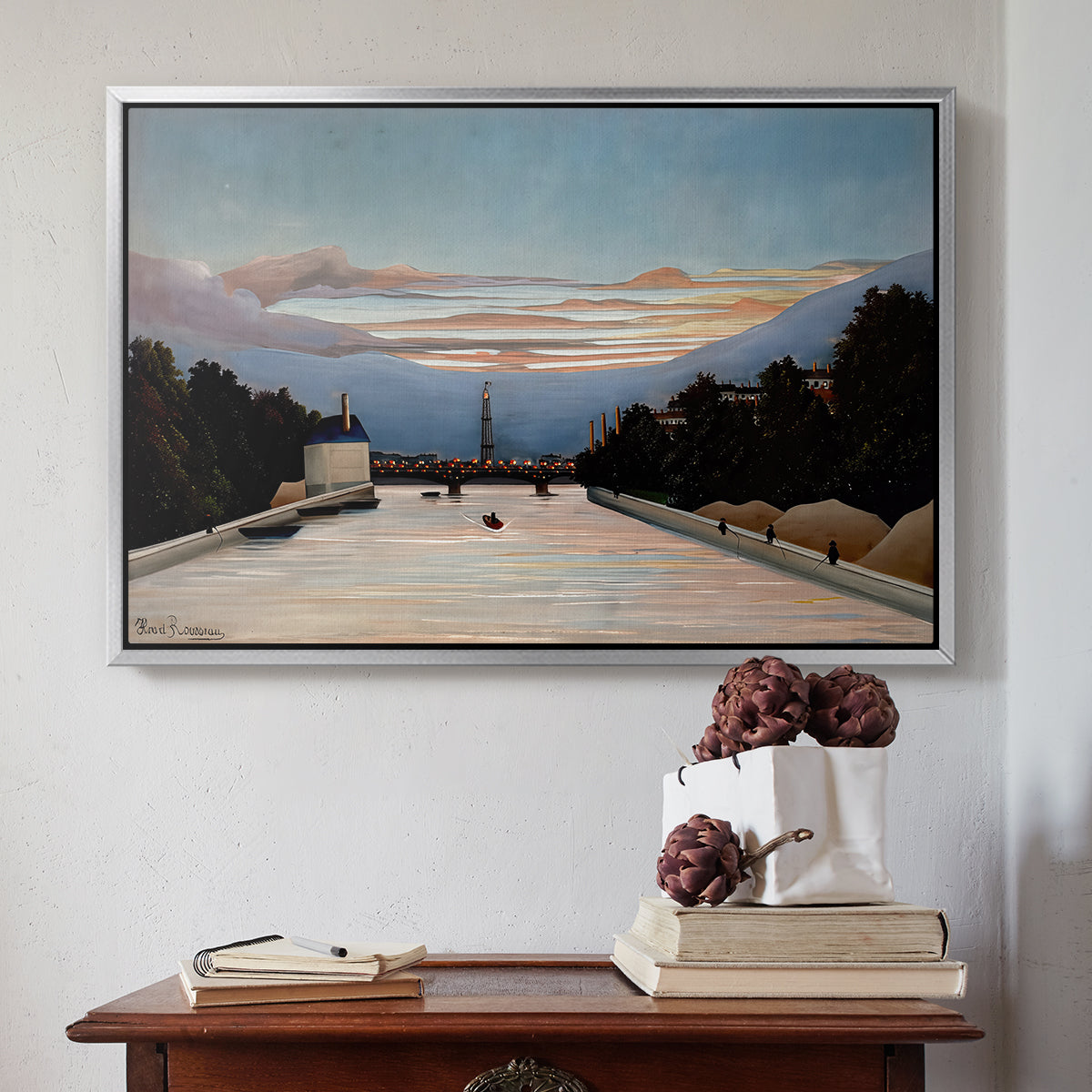 The Eiffel Tower, c. 1898 - Floater Framed Canvas Print