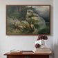 Eagles and Dying Stag on a Lakeshore, 1836 - Floater Framed Canvas Print