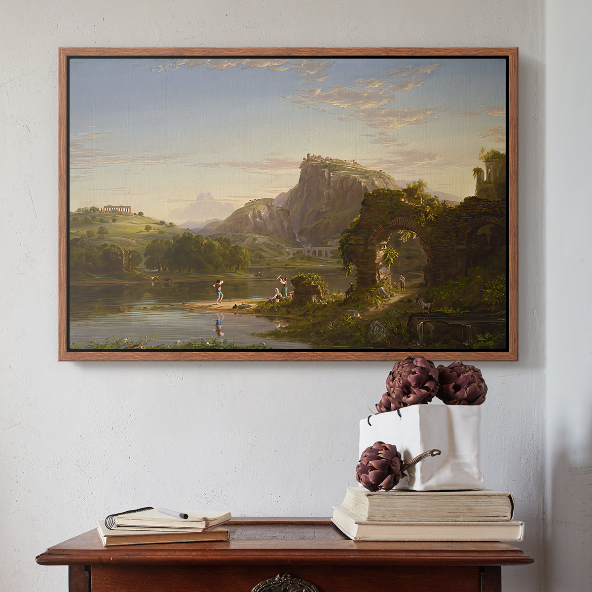 L'Allegro, 1845 - Floater Framed Canvas Print