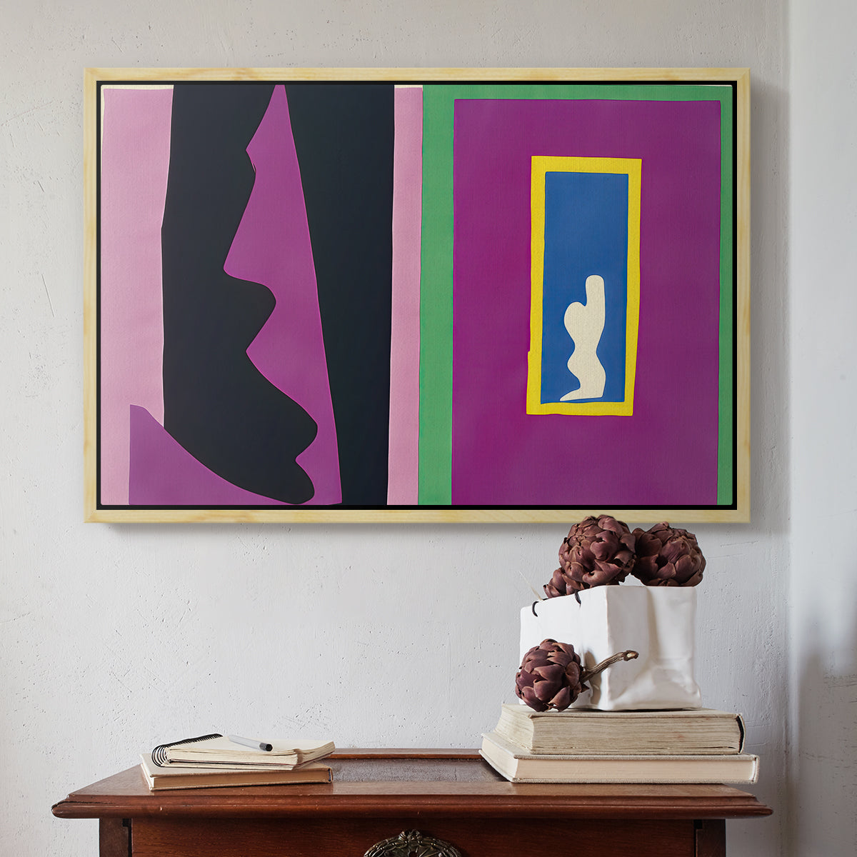 Destiny (Le destin), from Jazz, 1947 - Floater Framed Canvas Print