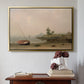 The Stranded Boat, 1863 - Floater Framed Canvas Print