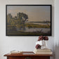 Landscape with a River, 1892 - Floater Framed Canvas Print