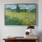 Green Wheat Field with Cypress, 1889 - Floater Framed Canvas Print