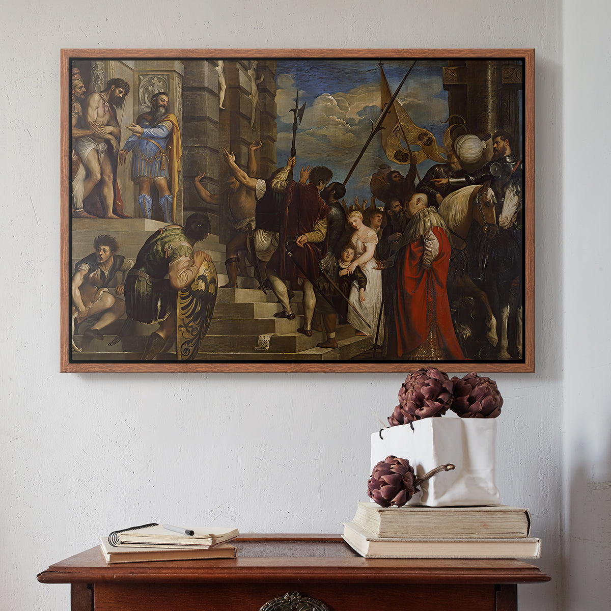 Ecce Homo, c. 1543 - Floater Framed Canvas Print