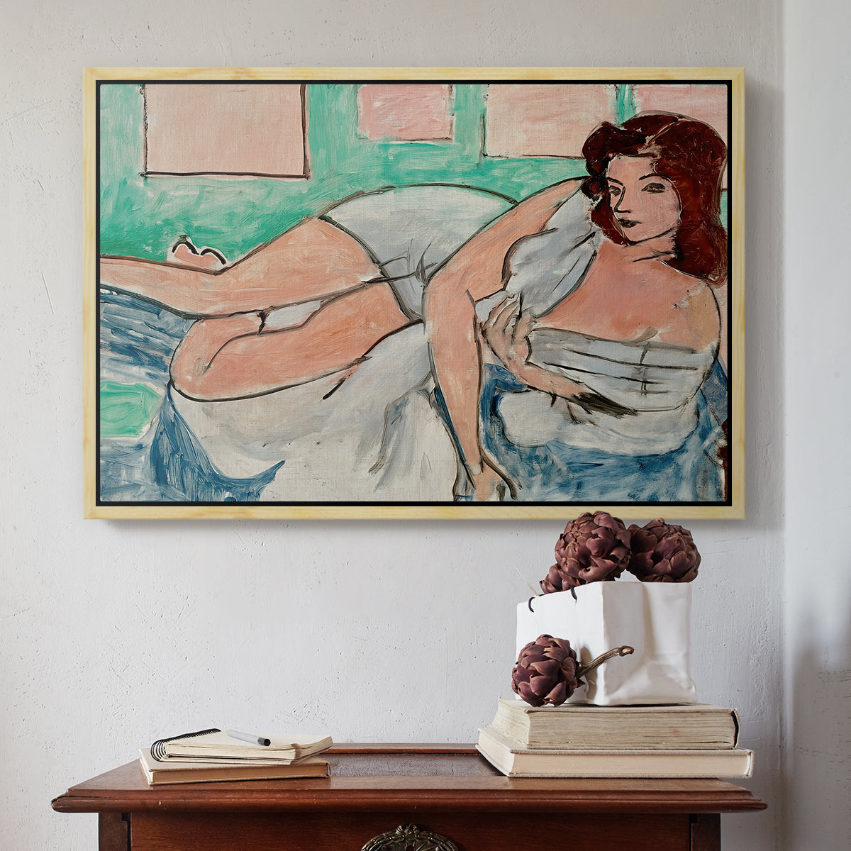 Nude in a Bathrobe (Nu au peignoir), 1941 - Floater Framed Canvas Print