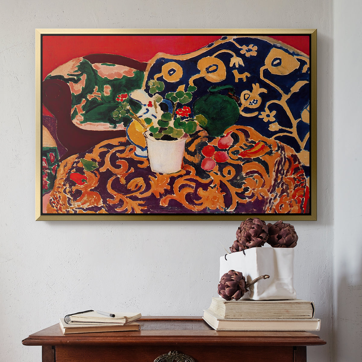 Spanish Still Life, c. 1910 - Floater Framed Canvas Print