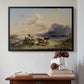 Shepherds and Cattle on Lake Attersee, 1852 - Floater Framed Canvas Print