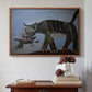 Cat Catching a Bird, 1939 - Floater Framed Canvas Print