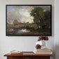Dedham Lock and Mill, c. 1820 - Floater Framed Canvas Print
