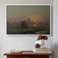 Haystack at Sunset, 1880 - Floater Framed Canvas Print