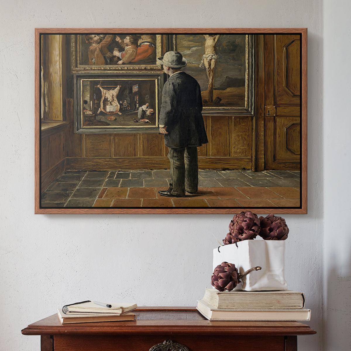 The Picture Lover, 1884 - Floater Framed Canvas Print
