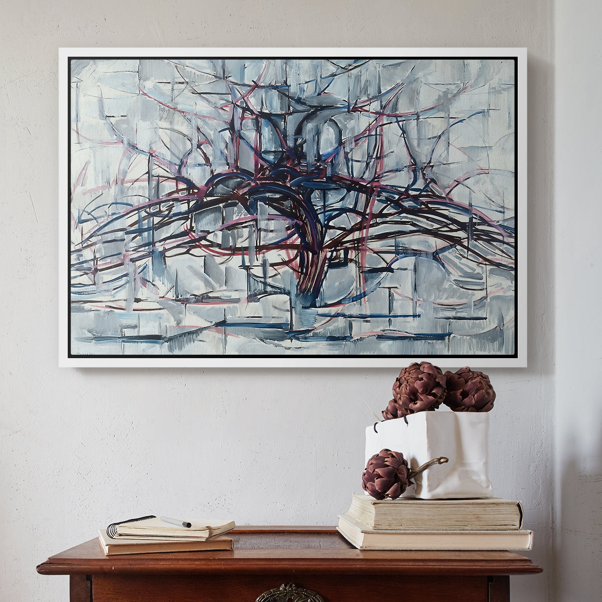 Horizontal Tree, 1912 - Floater Framed Canvas Print