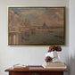 Somerset House Terrace from Waterloo Bridge, c. 1819 - Floater Framed Canvas Print