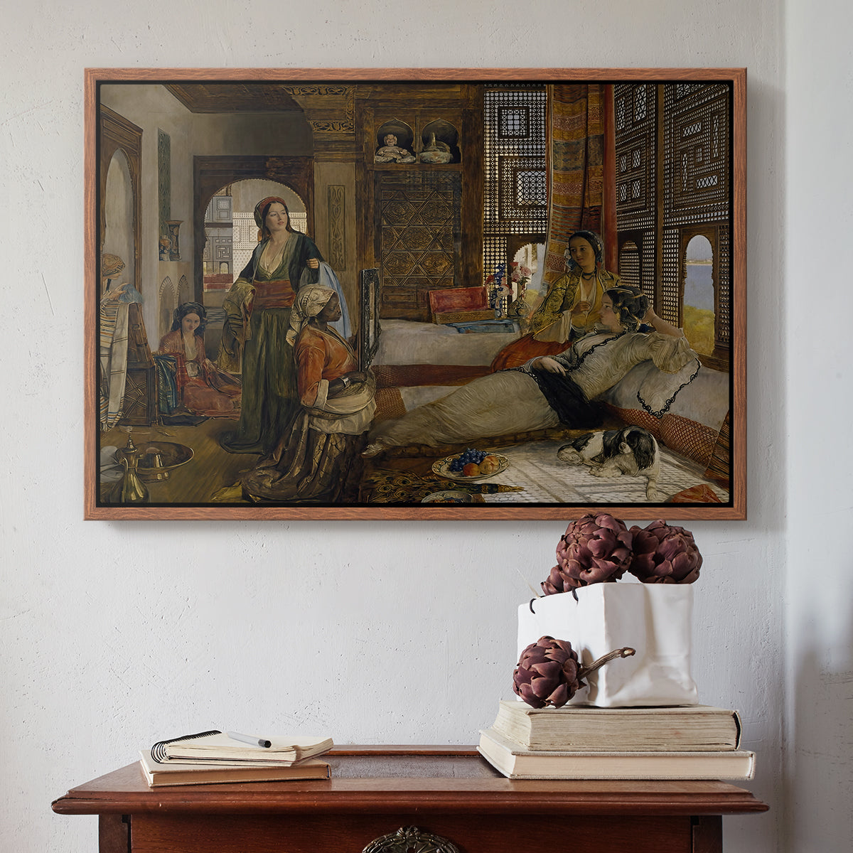 The Harem, 1876 - Floater Framed Canvas Print