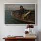 Fishermen from Rügen, 1882 - Floater Framed Canvas Print