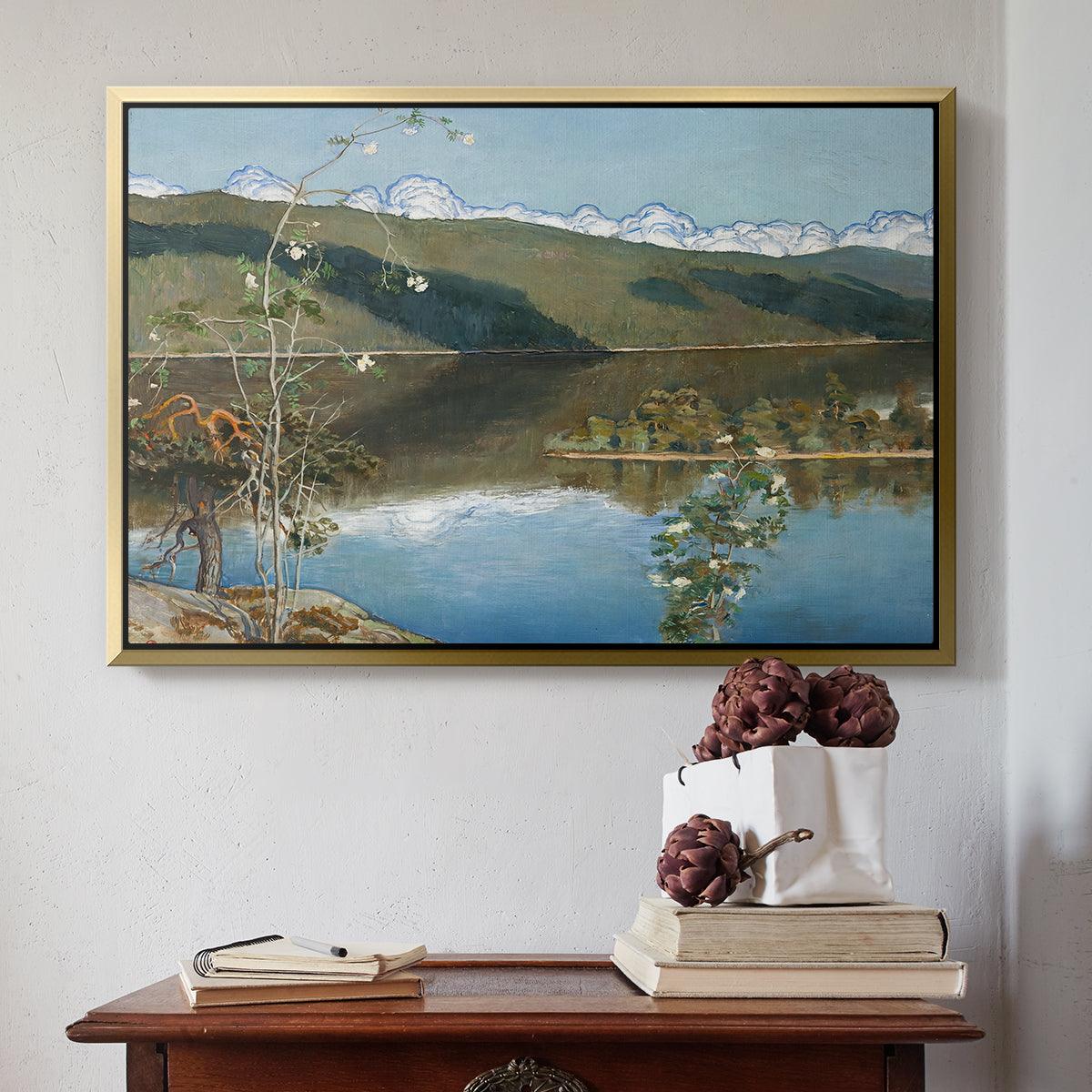 Thunderclouds on the Horizon, 1897 - Floater Framed Canvas Print