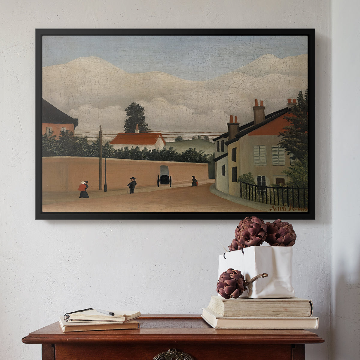 Outskirts of Paris, c. 1906-1910 - Floater Framed Canvas Print