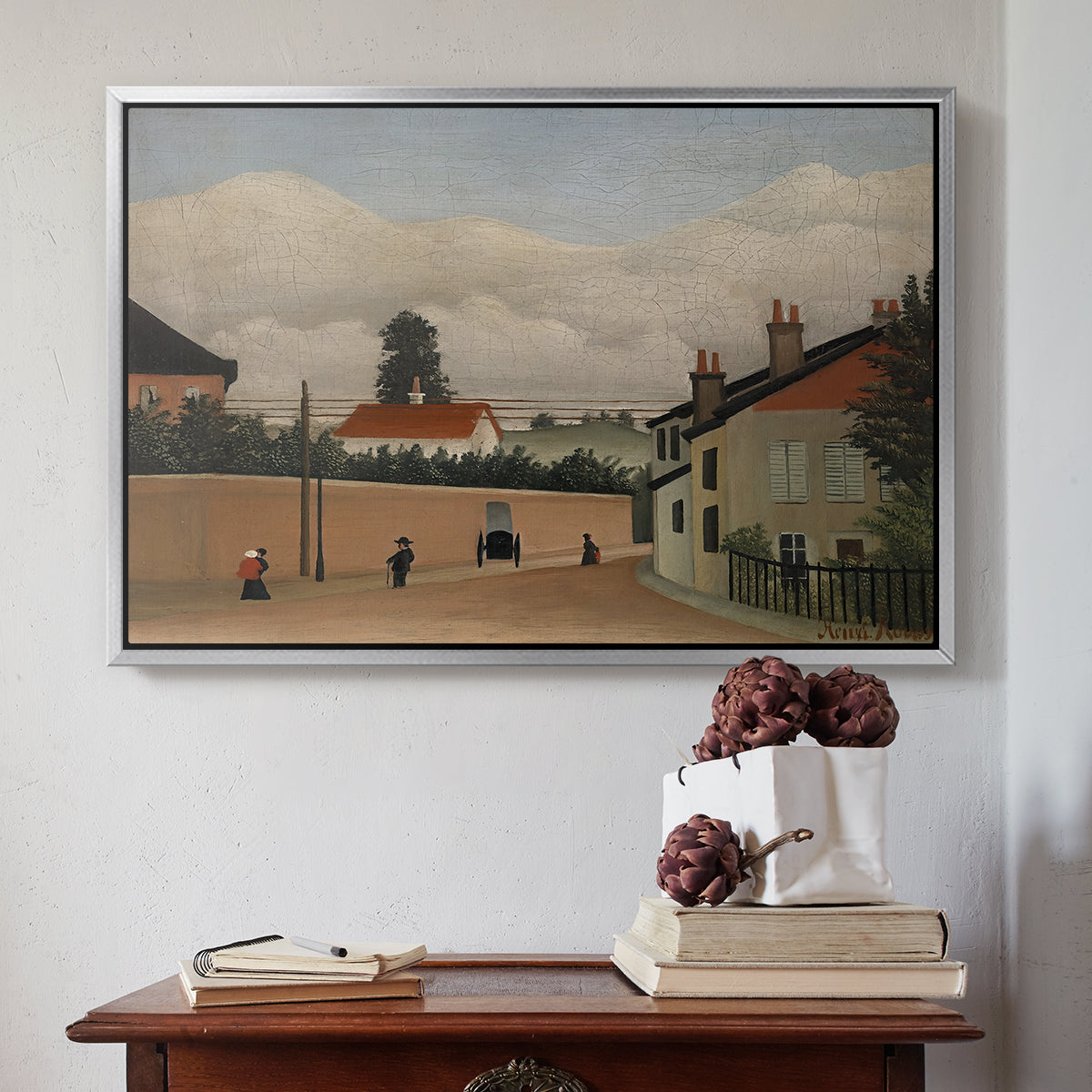 Outskirts of Paris, c. 1906-1910 - Floater Framed Canvas Print