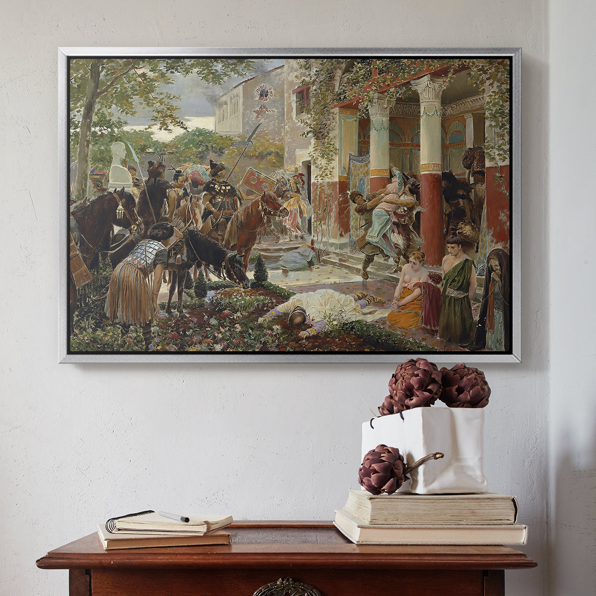 Onslaught of the Tartars, c. 1938 - Floater Framed Canvas Print