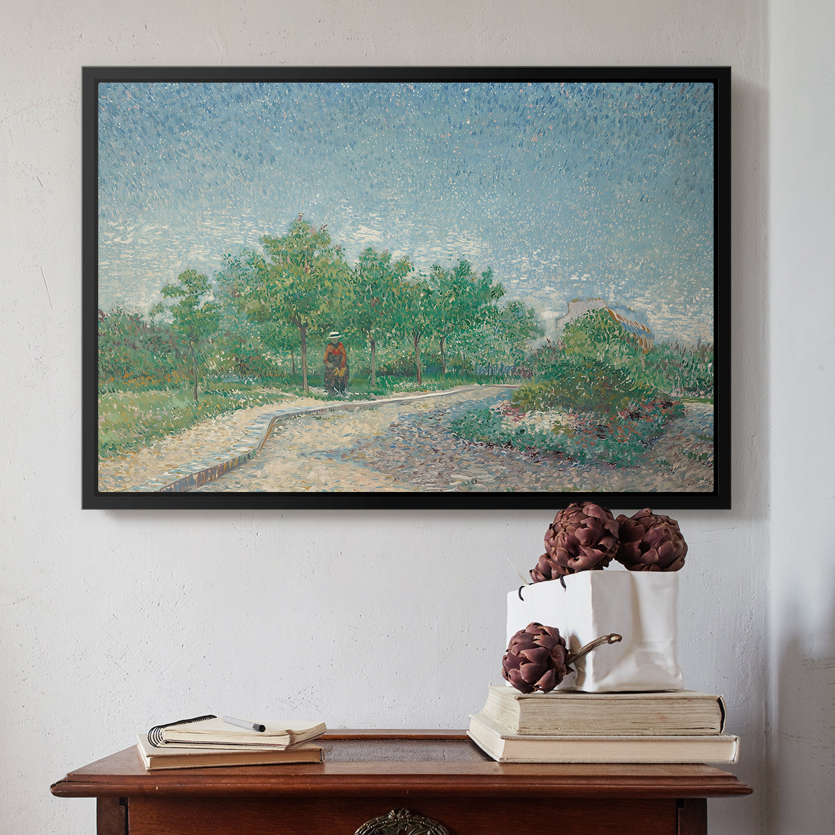 Square Saint-Pierre, Paris, 1887 - Floater Framed Canvas Print