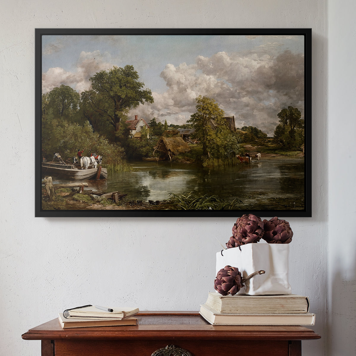 The White Horse, 1819 - Floater Framed Canvas Print