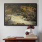 Waterfall in Hallingdal, 1848 - Floater Framed Canvas Print