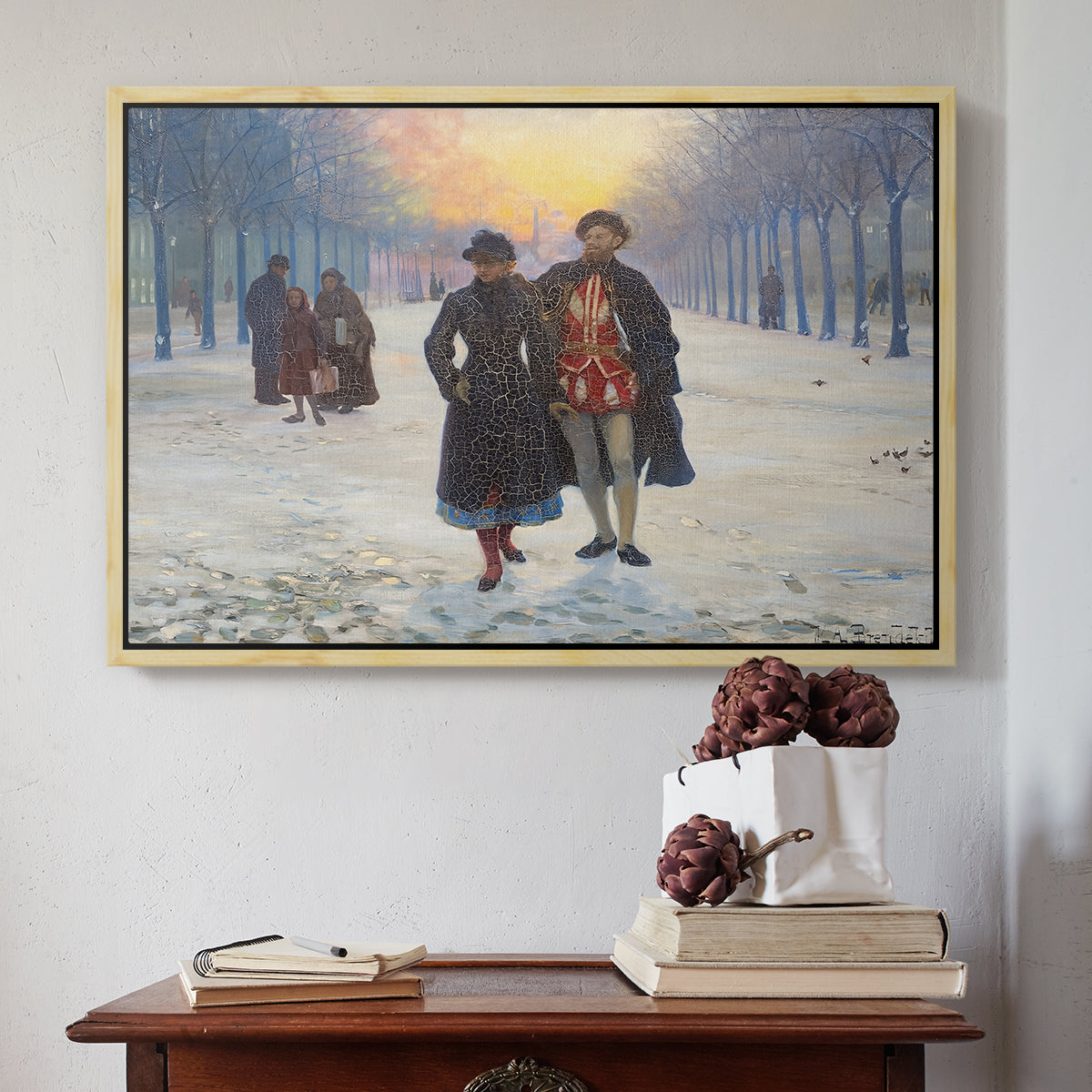Morning after the Carnival, 1884 - Floater Framed Canvas Print