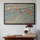 Children Playing on the Beach in Valencia, c. 1908 - Floater Framed Canvas Print
