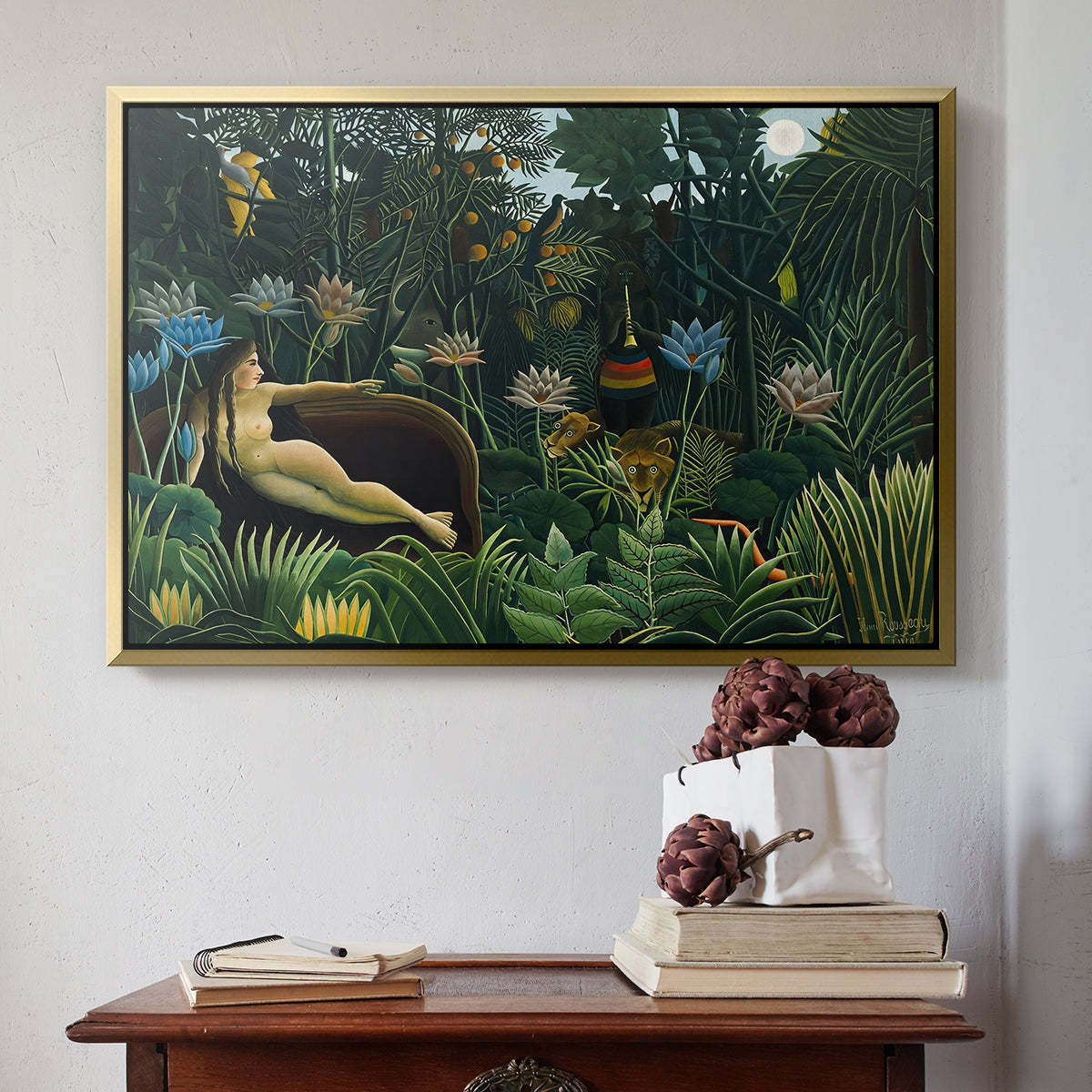 The Dream (Le Rêve), 1910 - Floater Framed Canvas Print