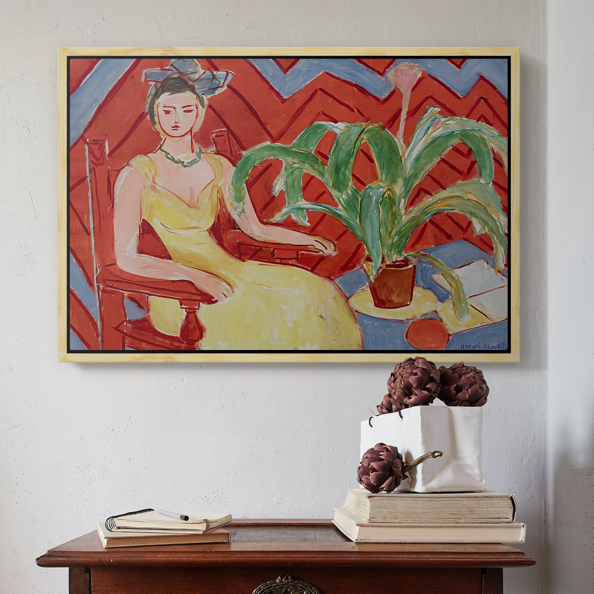 Michaella, 1943 - Floater Framed Canvas Print