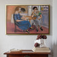 Domino Players, 1921 - Floater Framed Canvas Print