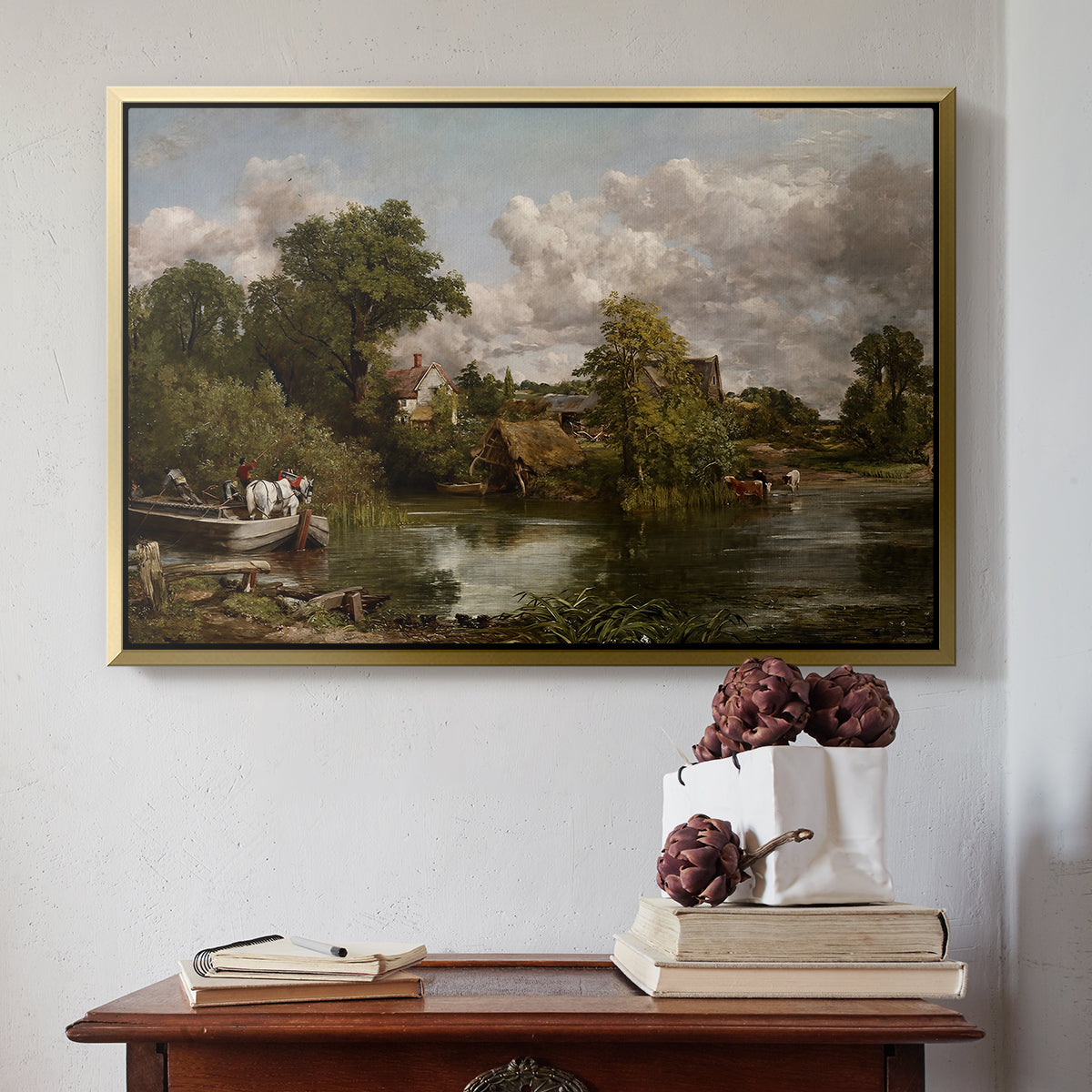 The White Horse, 1819 - Floater Framed Canvas Print