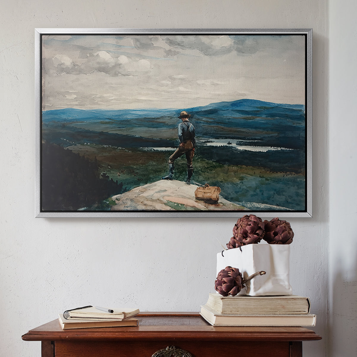 The Ranger, Adirondacks, 1882 - Floater Framed Canvas Print